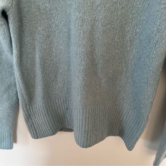 Cynthia Rowley Baby Blue Wool Blend Mock Neck Sweater - Picture 6 of 8